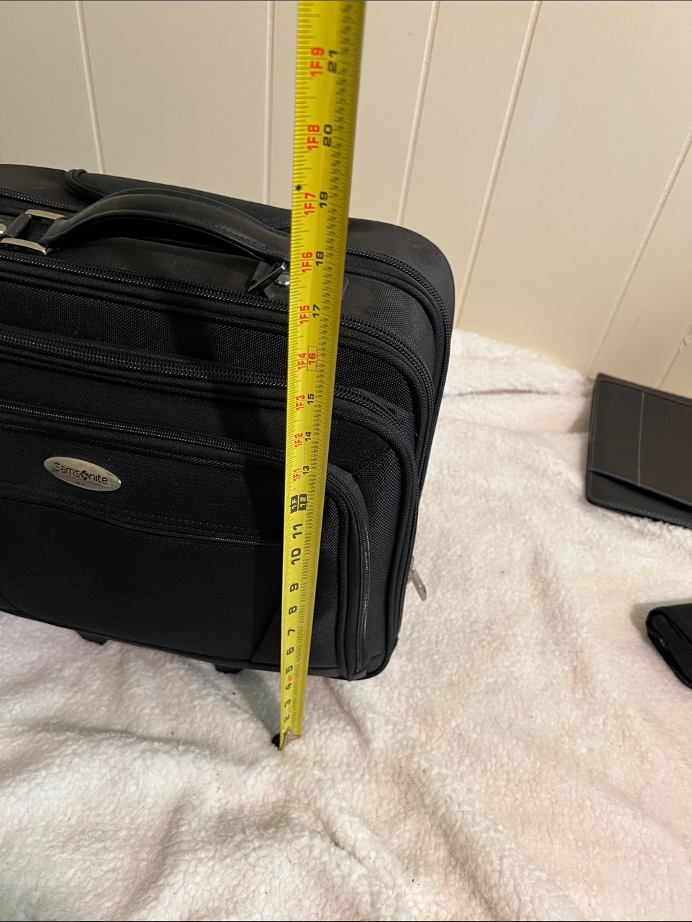 Samsonite Black Rolling Laptop Briefcase - Picture 10 of 11